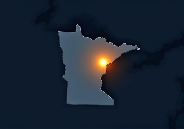 Logistics map showing St. Cloud Minnesota as a central hub for Midwest freight operations