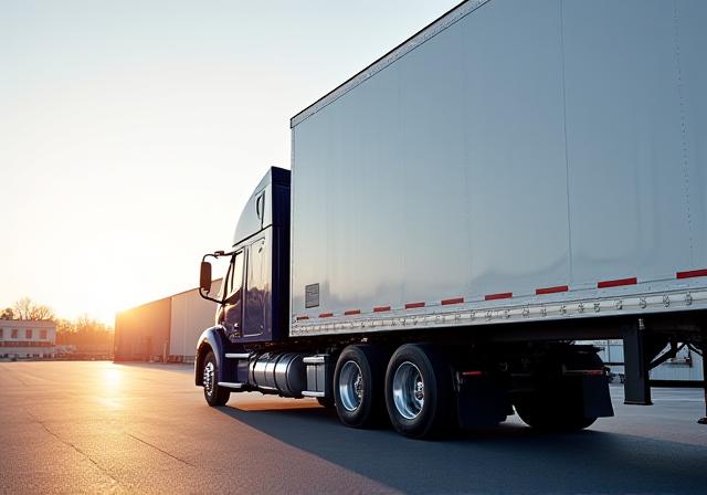 New Era Trucking 53 foot dry van trailer with modern tractor unit